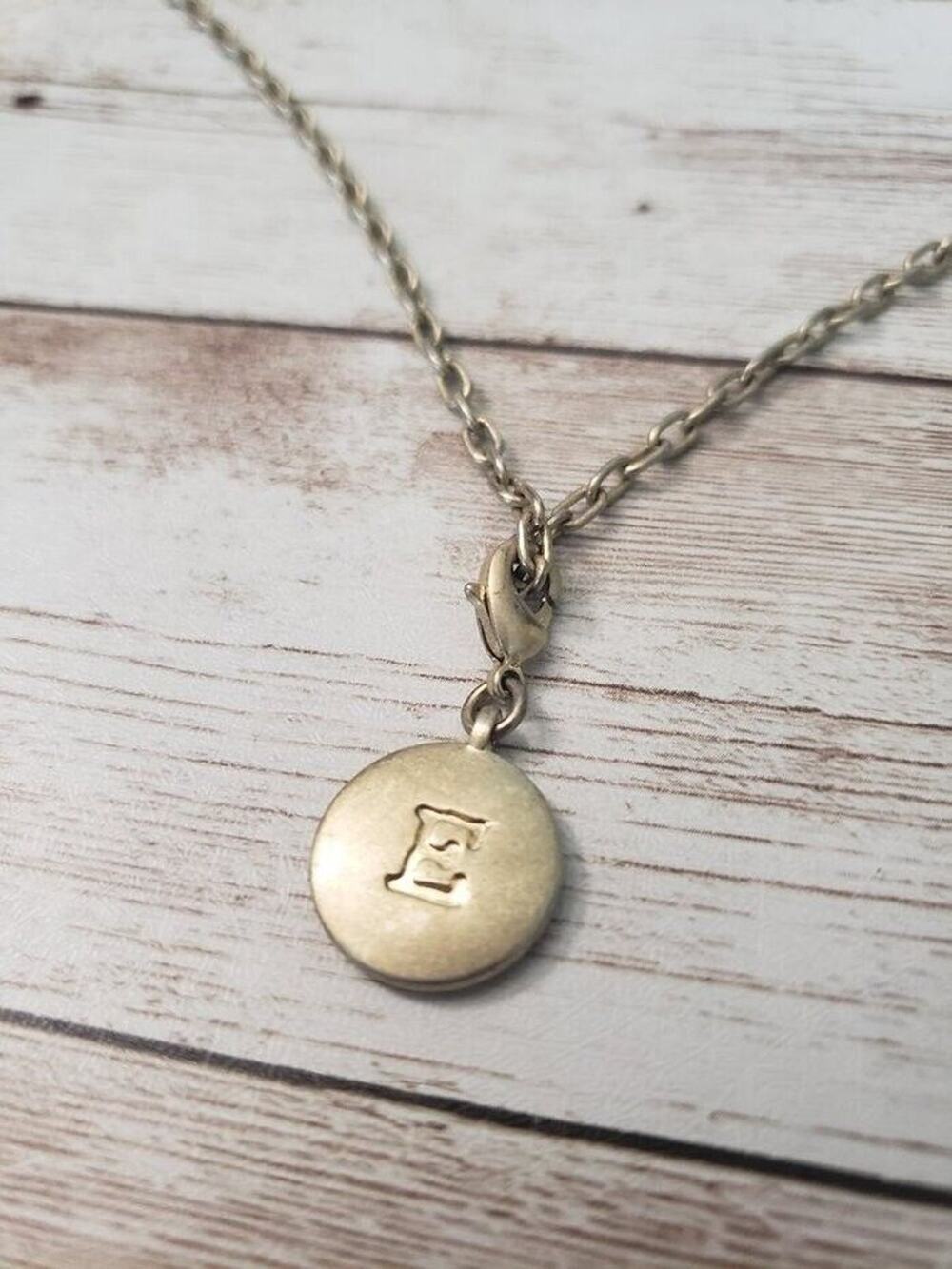 Lia Sophia Necklace with E Initial